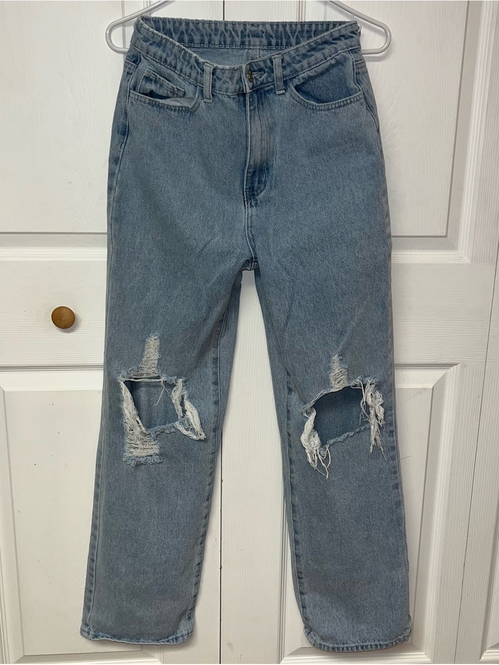 High-Rise Distressed Women's Jeans